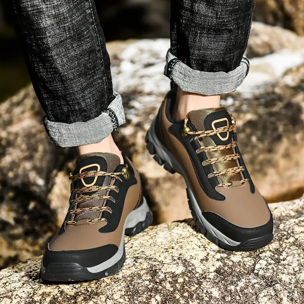 Men's Hiking Shoes Outdoor Athletic Camping Sneakers Waterproof Hiking Shoes Men