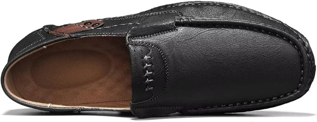 Men's Leather Loafers Slip On Shoes,Casual Fashion Business Arkget Office Driving Shoes for Men??includes Extra Insole??