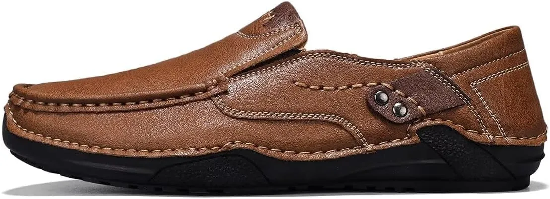 Men's Leather Loafers Slip On Shoes,Casual Fashion Business Arkget Office Driving Shoes for Men??includes Extra Insole??