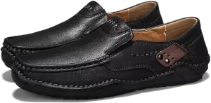 Men's Leather Loafers Slip On Shoes,Casual Fashion Business Arkget Office Driving Shoes for Men??includes Extra Insole??