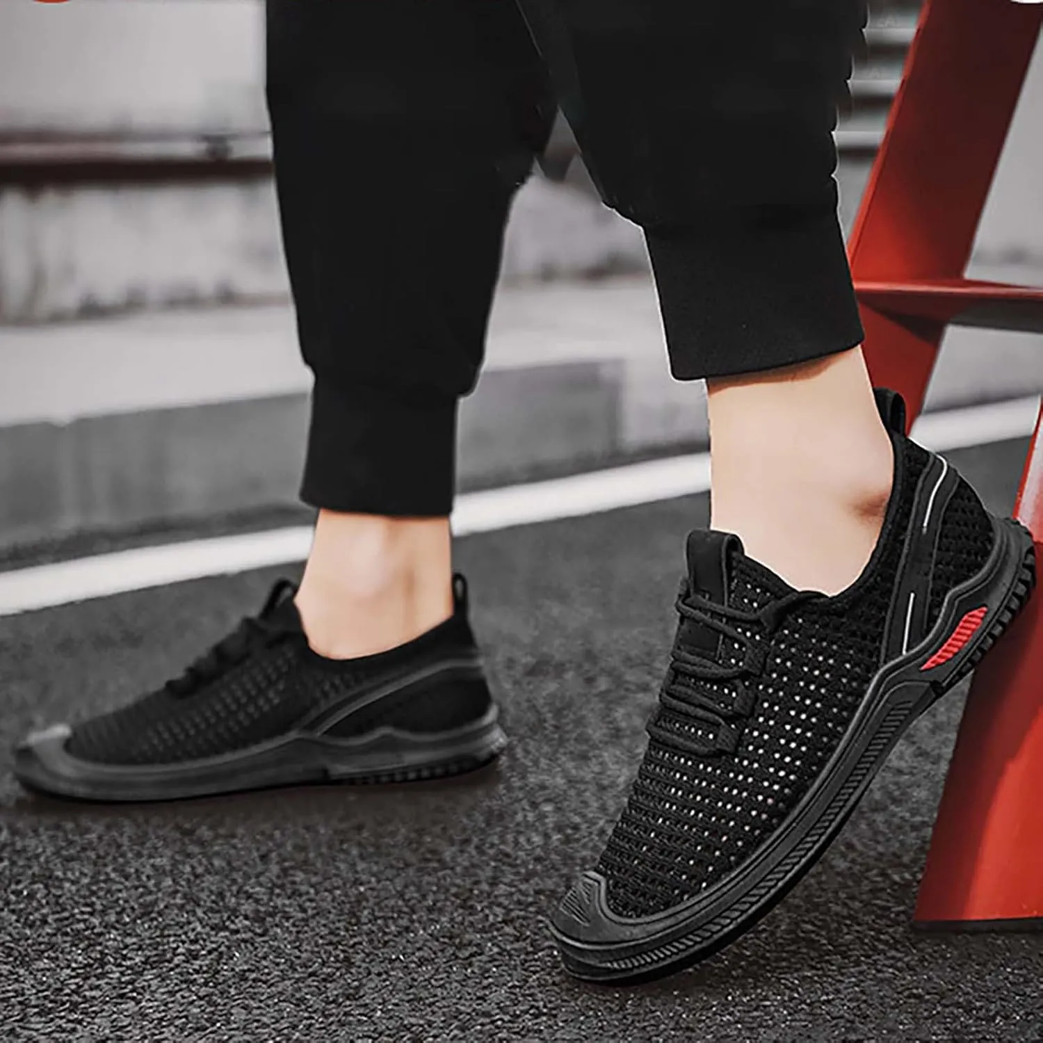 Men's Outdoor Casual Shoes Mesh Shoes Non Slip Breathable Sports Hiking Shoes Travel Hiking Shoes mens sandlas