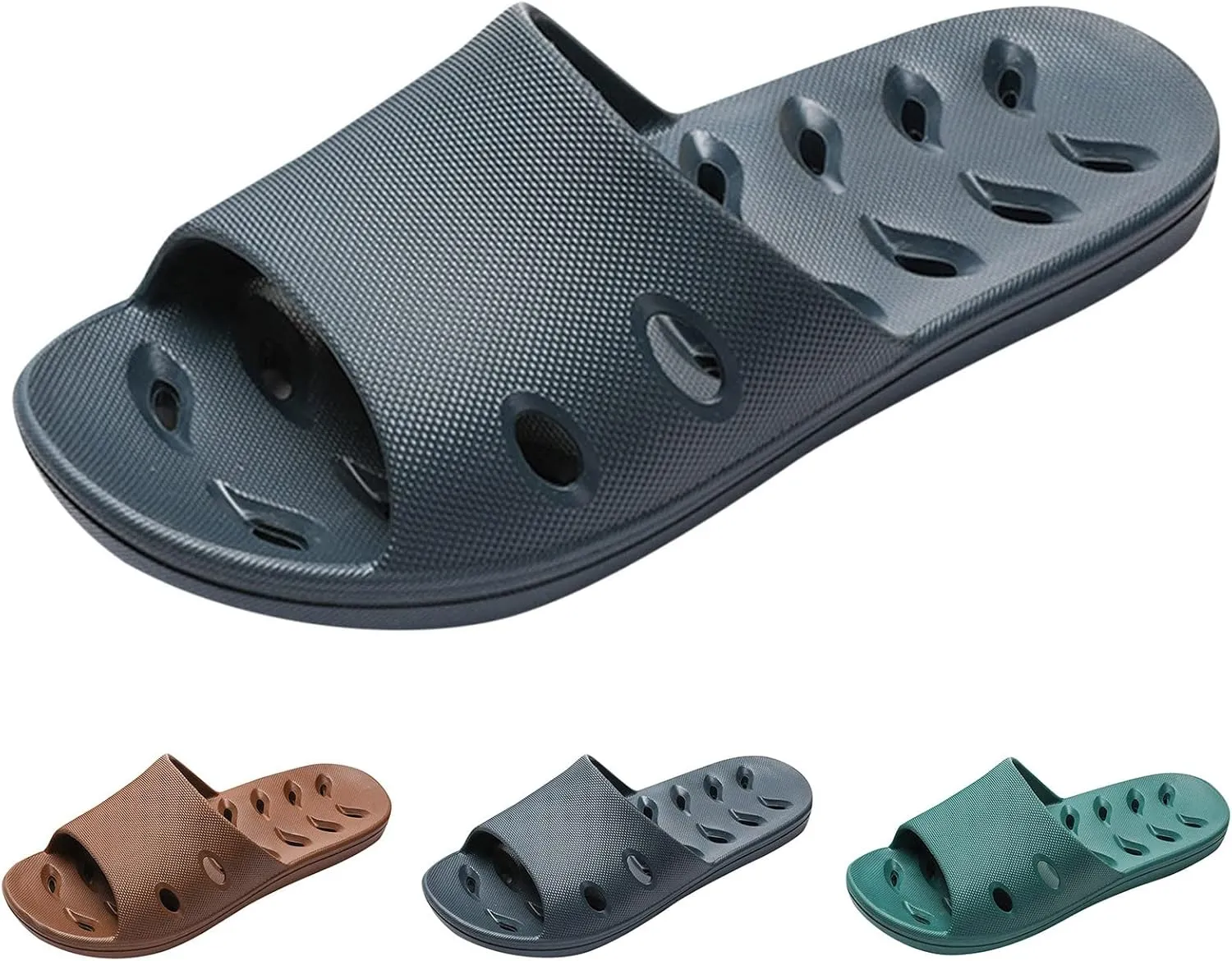 Mens Slippers Slides for Women Mens Shower Shoes Shower Shoes Women Beach Bathroom House Slides Slippers