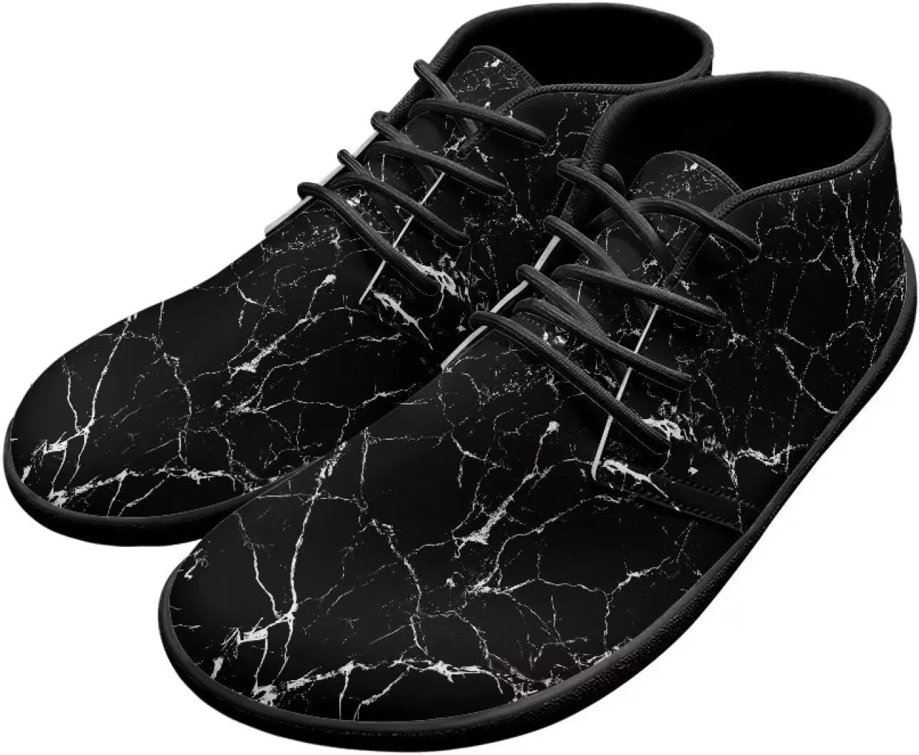 Men's Wide Toe Barefoot Sneakers Slip On Fitness Shoes Lightweight Comfort Outdoor Cycling Shoes for Travel US 5-14 Black Sole