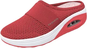 Mules for Women 2025 Orthotic Sandals Wide Feet Backless Walking Sneakers Slip On Closed Toe Shoes Comfortable Breathable Mesh Slippers Orthopedic Diabetic Shoes Beach Slippers