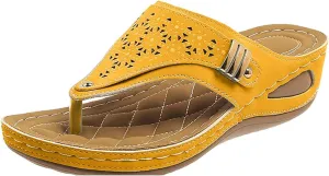 Orthopedic Sandals Breathable Mesh Hollow Sports Sandals,Flip-Flops Summer Comfortable Dressy Arch Support Slippers Sandal Casual Comfort Open Toe Non-Slip Beach