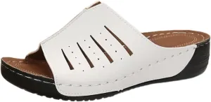 Orthopedic Sandals for Women Dressy Damping Sole Upgradation Stretch Lightweight Arch Support Walking Summer Platform Wedge Slippers Open Toe Mule Support Non-Slip Comfortable Outdoor Beach