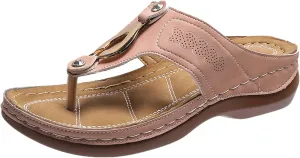 Orthopedic Sandals for Women Dressy Summer Flat Orthotic Wide Width Platform Sandals Summer Shoes for Women 2025 Orthotic Women's Comfort Sandals Orthopedic Black Sandals Women Comfortable Closed Toe