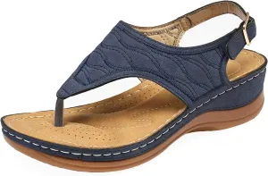 Orthopedic Sandals for Women,Arch Support Anti-Slip Summer Sandal Beach Bohemia Comfortable Platform Outdoor Flats Shoes