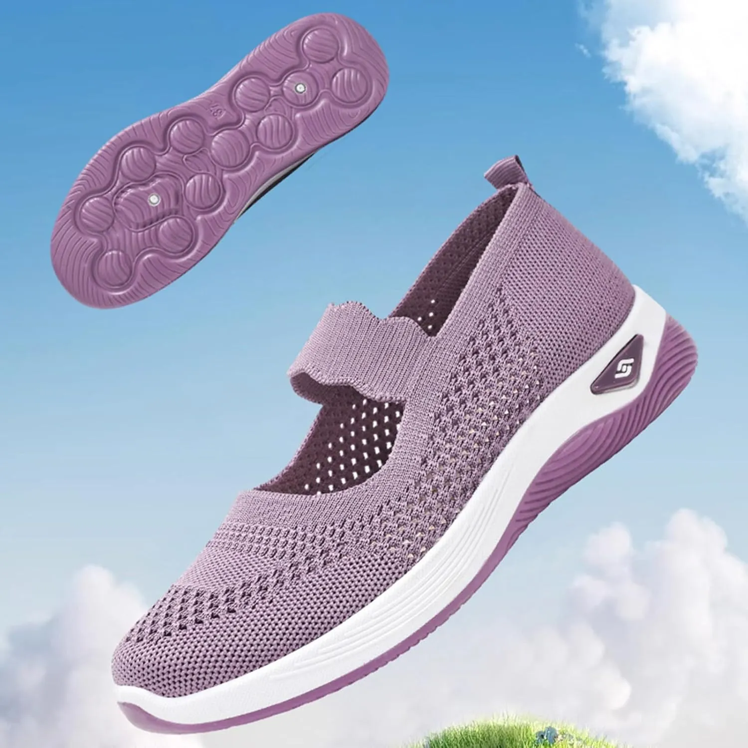 Orthopedic Shoes for Women 2025 Comfortable Breathable Walking Comfortable Slip on Sneakers Lightweight Sneaker Non Slip Shoes with Arch Support Sneakers