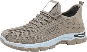 Orthopedic Sneakers for Women Men Casual Comfortable Wedge Walking Sport Sneakers Breathable Mesh Low Top Walking Shoes Fashion Soft Arch Support Slip-On Shoes