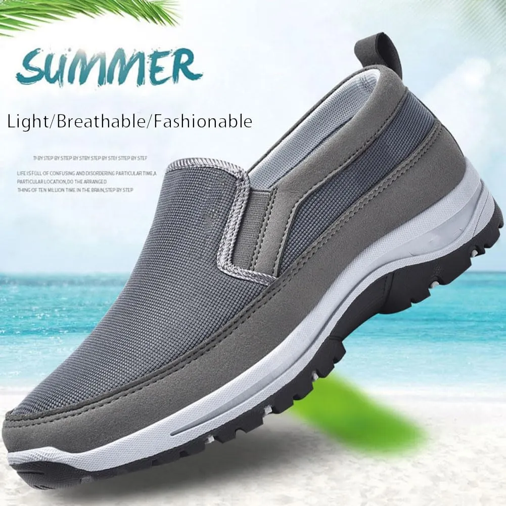 Orthopedic Walking Shoes Hiking Shoes Mens, Men's Slip on Lightweight Breathable Casual for Outdoor Hiking