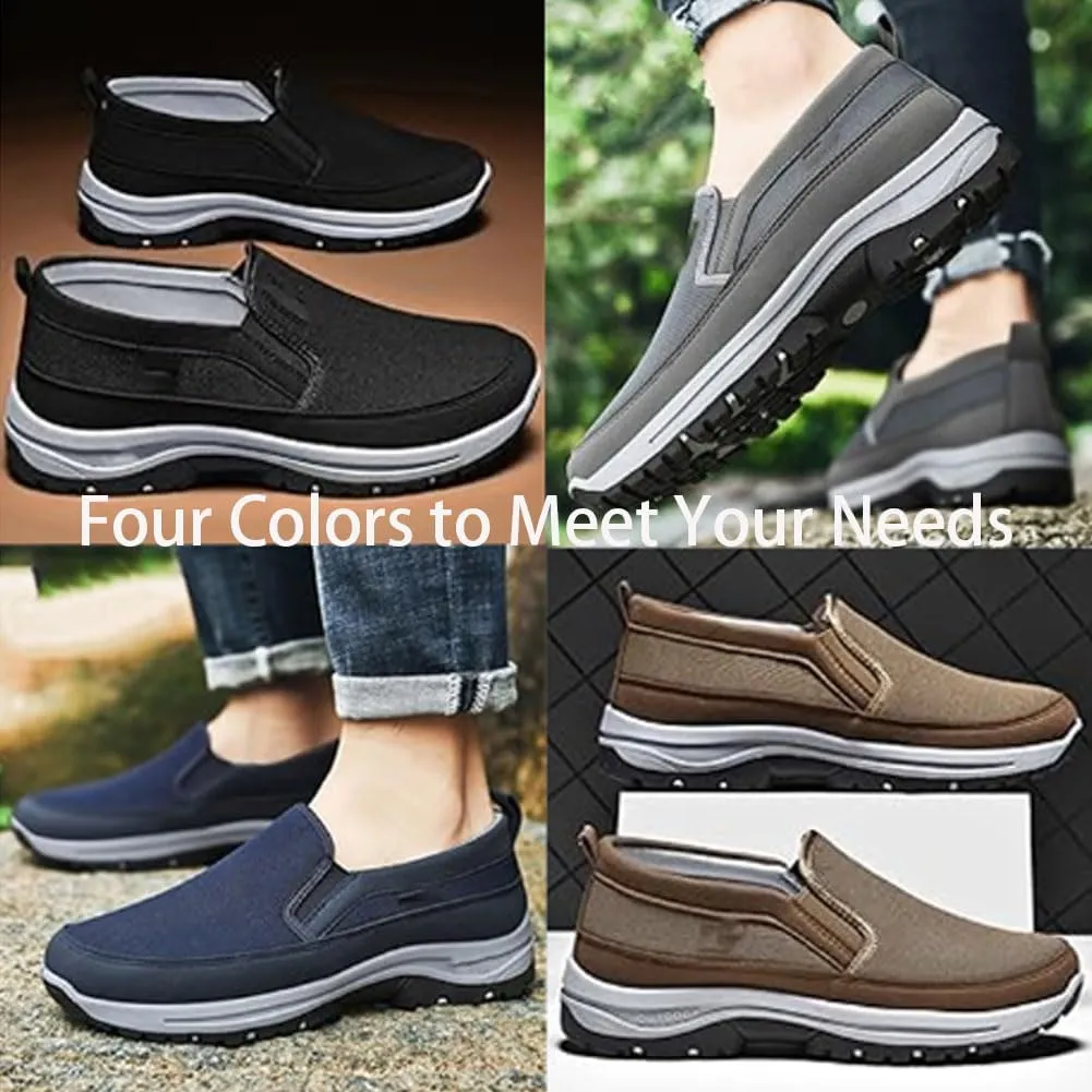 Orthopedic Walking Shoes Hiking Shoes Mens, Men's Slip on Lightweight Breathable Casual for Outdoor Hiking