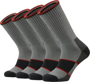 Ortis Men's Merino Wool Cushion Crew Socks with Moisture Wicking Control Light Weight Breathable for Outdoor Hiking Cycling