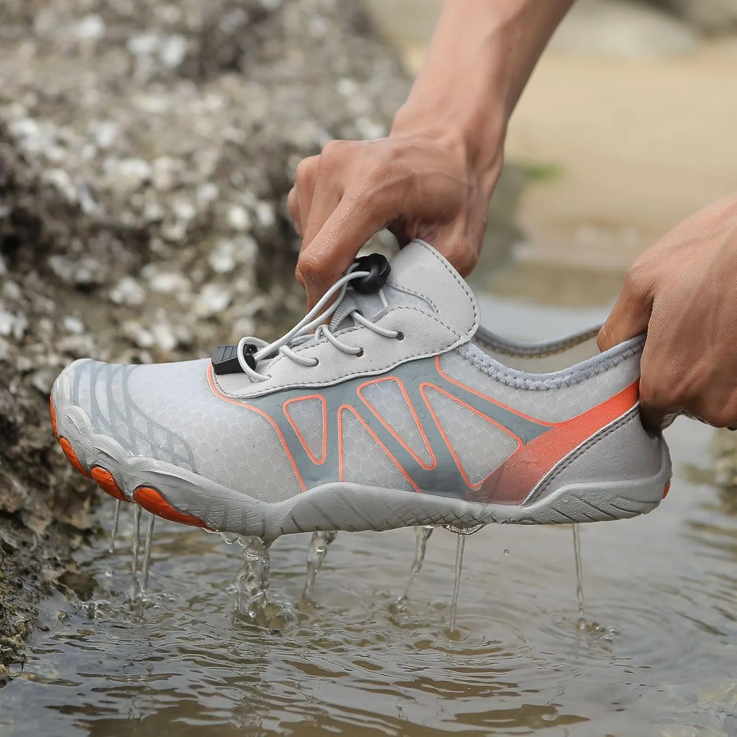Pro Barefoot Shoes for Women Men,Wide Toe Box Barefoot Shoes Water Shoe Women,Healthy & Non-Slip Barefoot Outdoor Shoe,Waterproof Hiking Sneakers Women