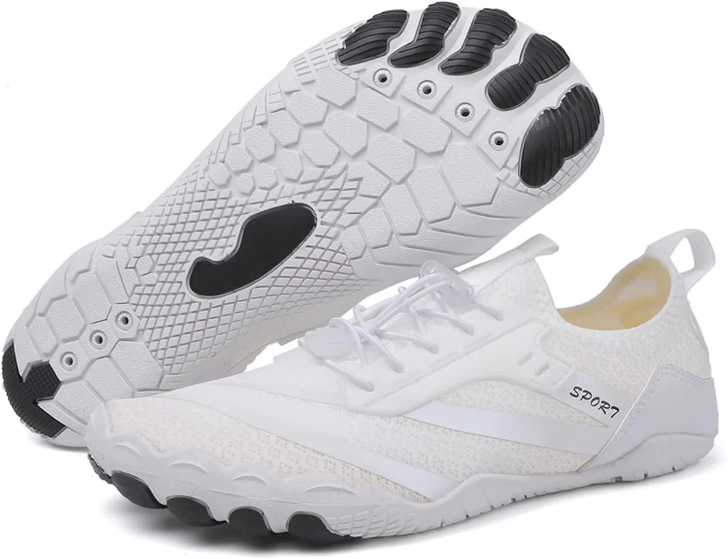 Quick-Dry Beach Swim Shoes,Outdoor Sport Lightweight Hiking Water Shoes,Comfy Breathable Cycling Shoes,Aqua Surf Barefoot Shoes,Unisex,with Draining Hole