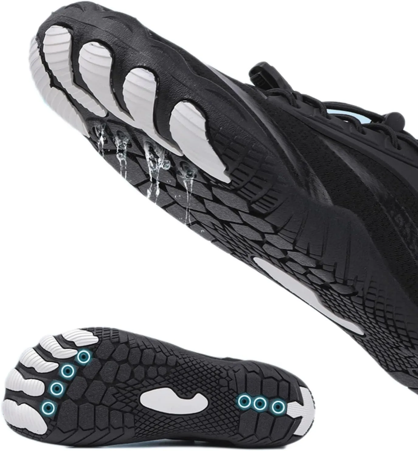 Quick-Dry Beach Swim Shoes,Outdoor Sport Lightweight Hiking Water Shoes,Comfy Breathable Cycling Shoes,Aqua Surf Barefoot Shoes,Unisex,with Draining Hole
