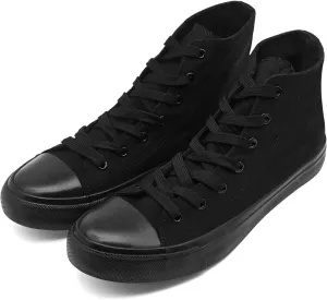 rosyclo Canvas Shoes for Women and Men, High Top Canvas Sneakers Fashion Lace Up Comfortable Womens Classic Casual Tennis Walking Shoes