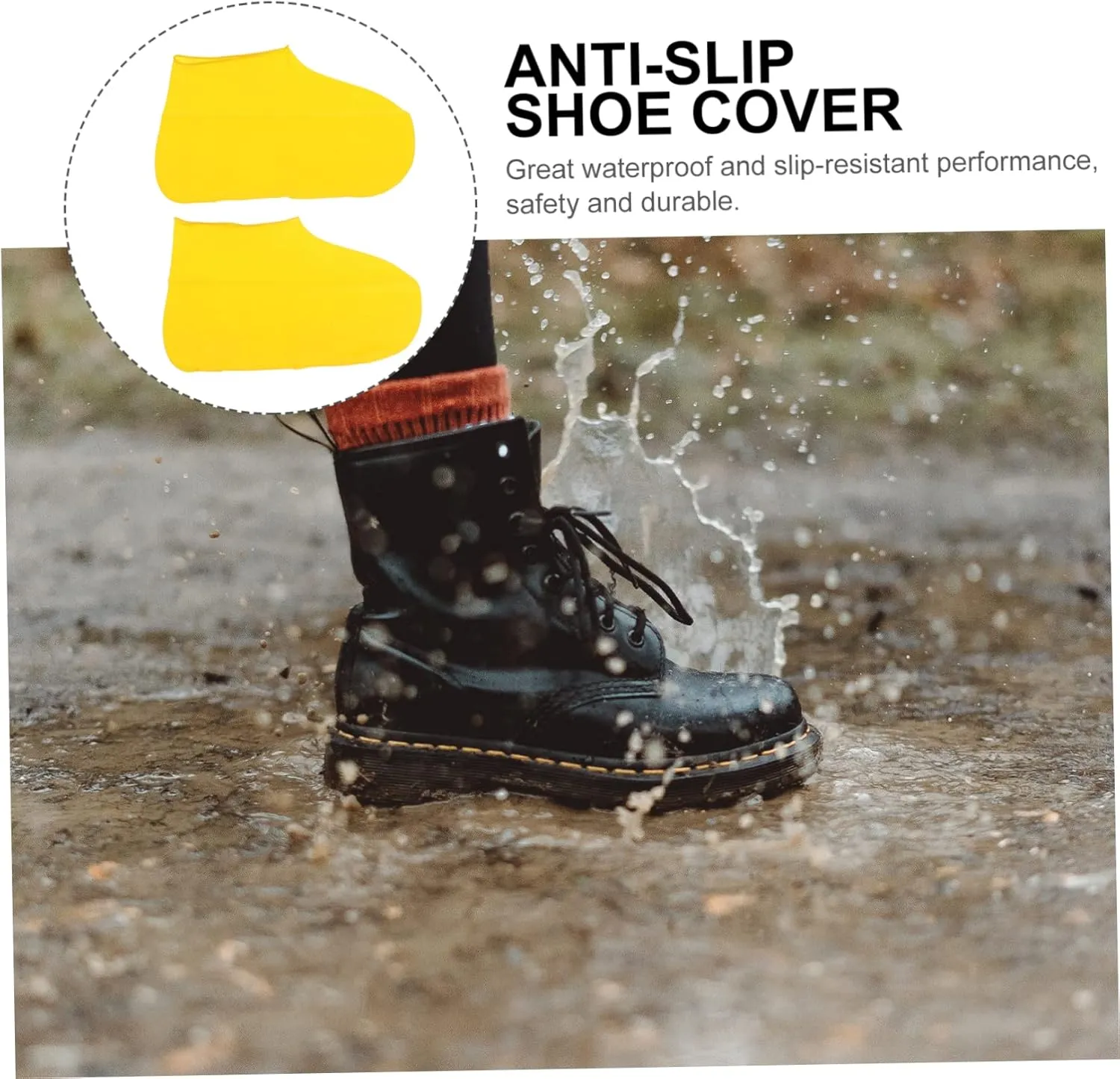 Rubber Overshoes Washable Shoe Covers Non Slip Shoes rain Galoshes Rainy Day Shoe Protector Shoe rain