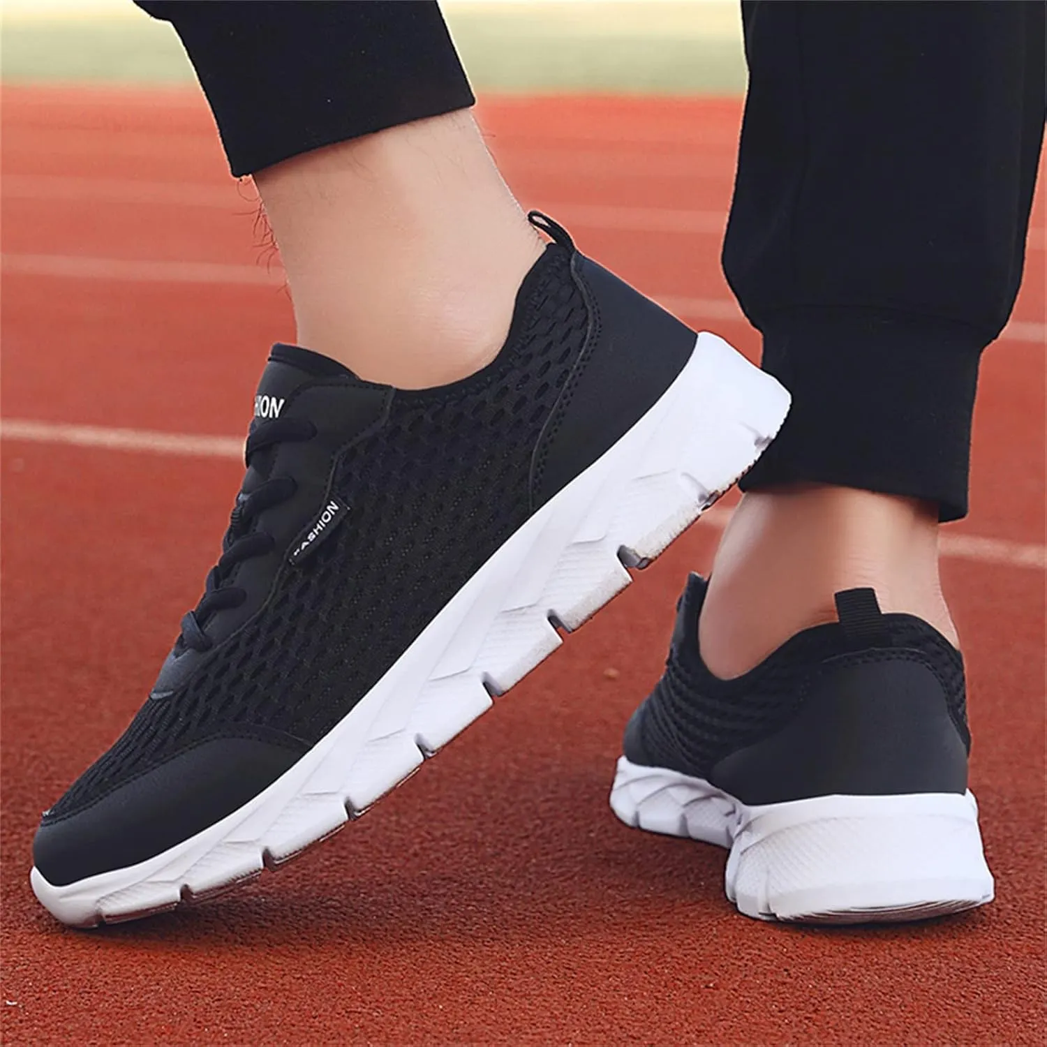 Running Shoes Lightweight Tennis Shoes Non Slip Gym Lace Up Running Shoes for Men Sport Men Casual Shoes Waterproof Sneakers Slip On Tennis Shoe Trainers Shoe