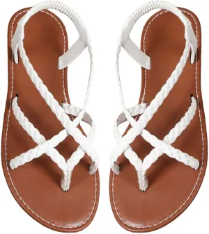 Sandals For Women Clip Toe Flat Roman Shoes Ladies Sandals Ladies Sandals Yoga Mat Mens Flip Flops Casual Sandals