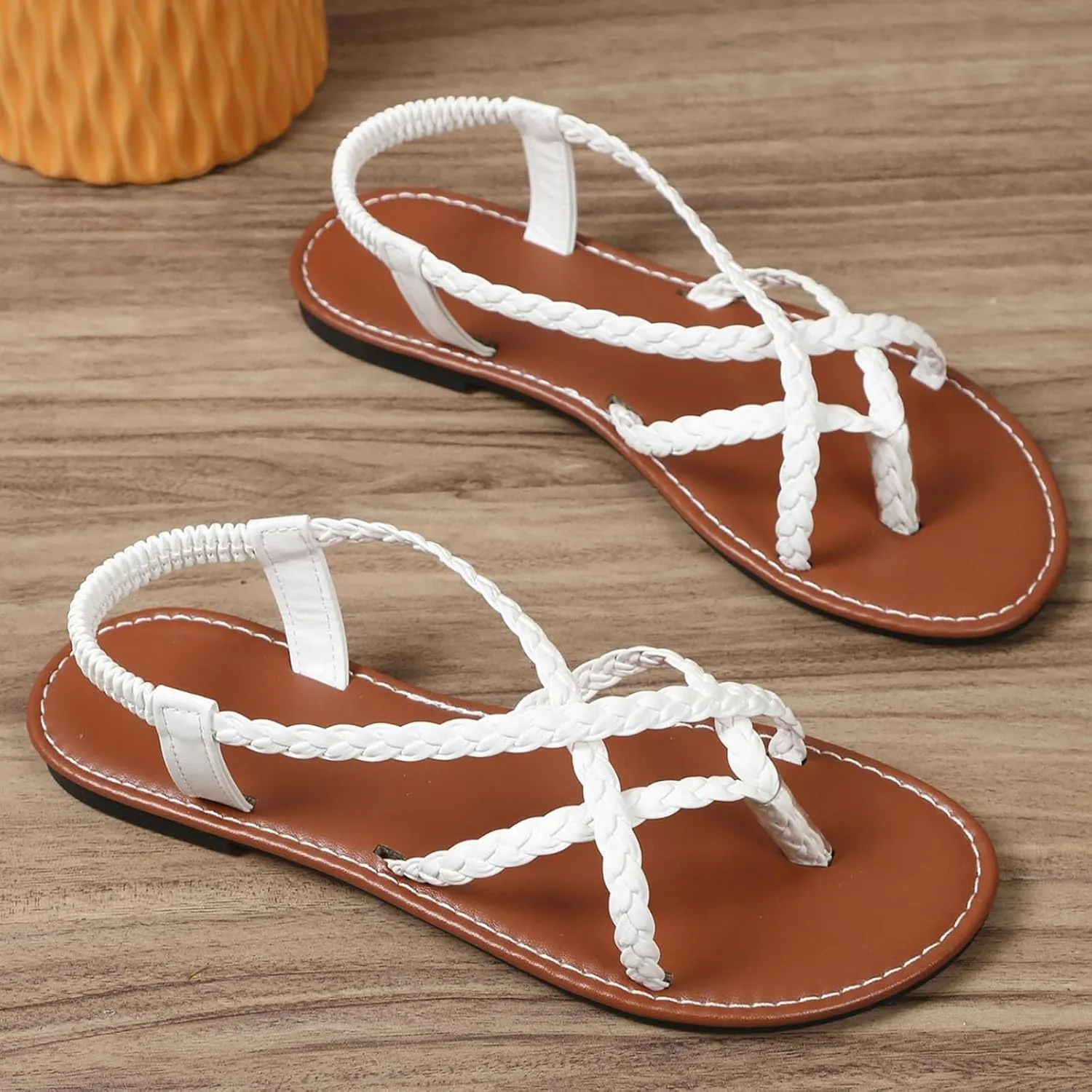 Sandals For Women Clip Toe Flat Roman Shoes Ladies Sandals Ladies Sandals Yoga Mat Mens Flip Flops Casual Sandals