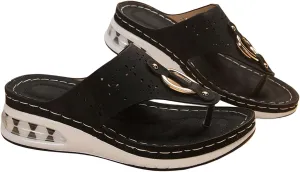 Sandals for Women Wedge Shoes Comfortable Orthopedic with Arch Support Flip Flops Sandals Comfort Comfortable Beach Dressy Summer Slippers Casual Walking Split Toed Thong Wedges Sandal