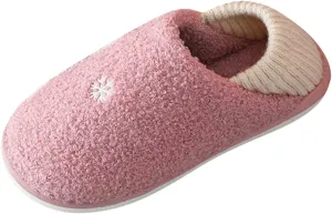 SBGMoSJ Womens Winter Warm Cozy House Fur Slippers Warming Slippers Mens Slippers Size 11.5 Wide Christmas Slippers for Men and Women Christmas Ribbon Gifts for Her 2023