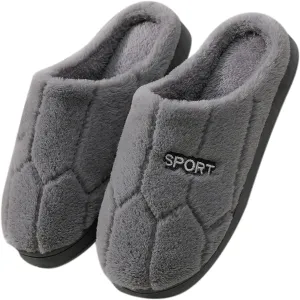 SBGMoSJ Womens Winter Warm Cozy House Fur Slippers Warming Slippers Mens Slippers Size 11.5 Wide Christmas Slippers for Men and Women Christmas Ribbon Gifts for Her 2023