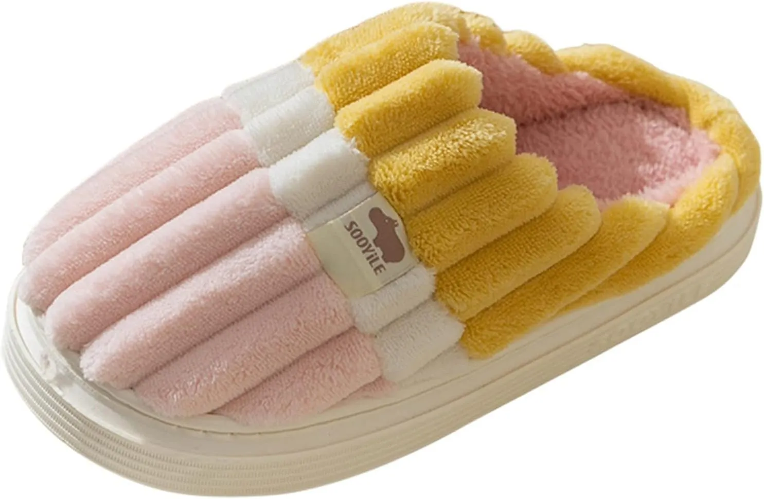 SBGMoSJ Womens Winter Warm Cozy House Fur Slippers Warming Slippers Mens Slippers Size 11.5 Wide Christmas Slippers for Men and Women Christmas Ribbon Gifts for Her 2023