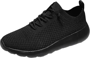 Shoes Men Slip on Sneakers Men Men's Comfortable Light Weight Slip on Shoes Men's Sneakers Non Running Lightweight Workout Black Casual for Skate for