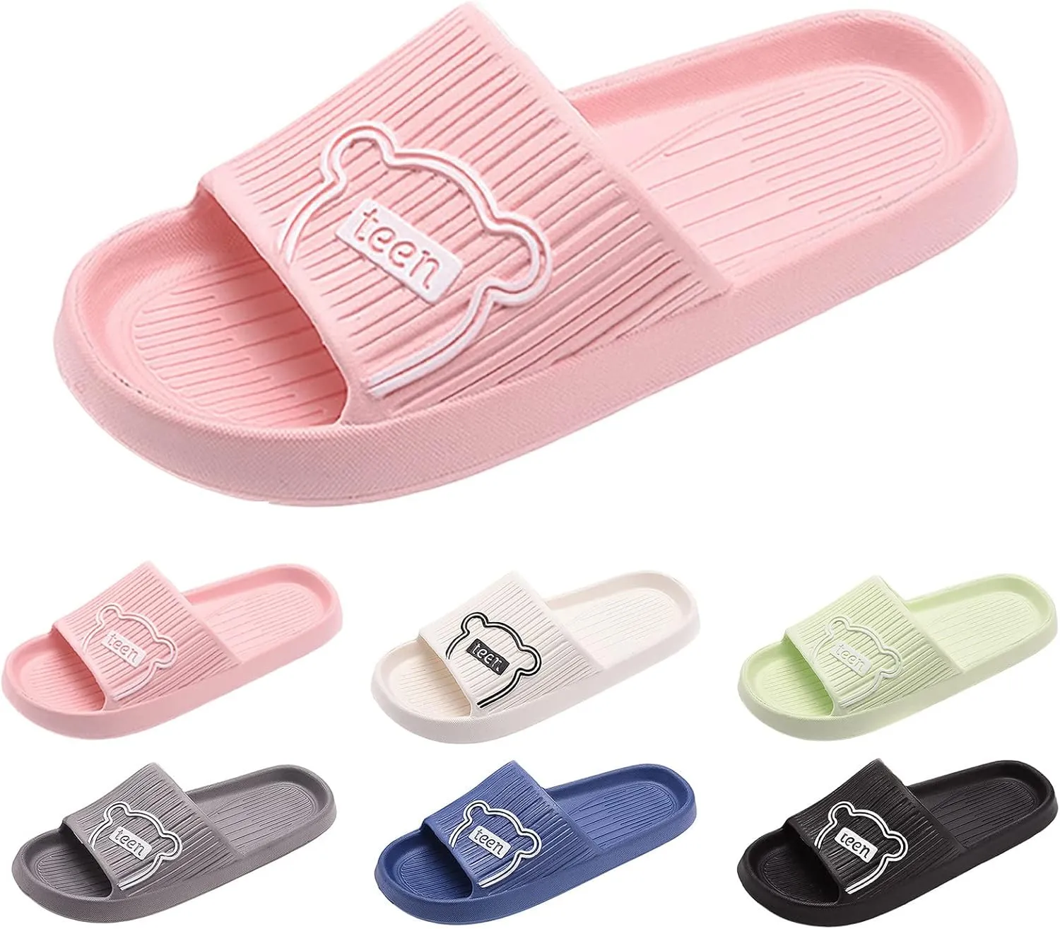 Shower Slippers Mens Slides Indoor Slippers Shower Shoes Women Non Slip Slipper Men Indoor Slipper for Gym Soft Sole