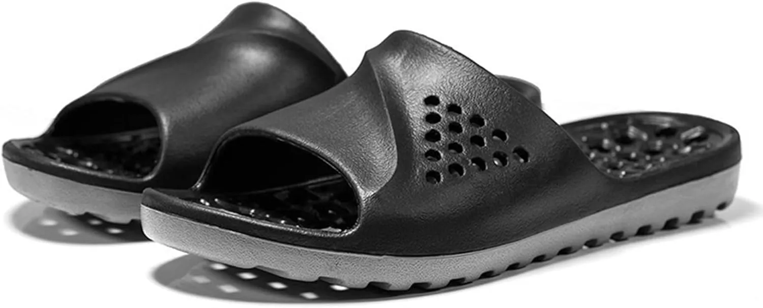 Slides for Men Shower Shoes Women Mens Slippers Slides for Women Living Room Drainage Hole Ultra Comfort Slippers