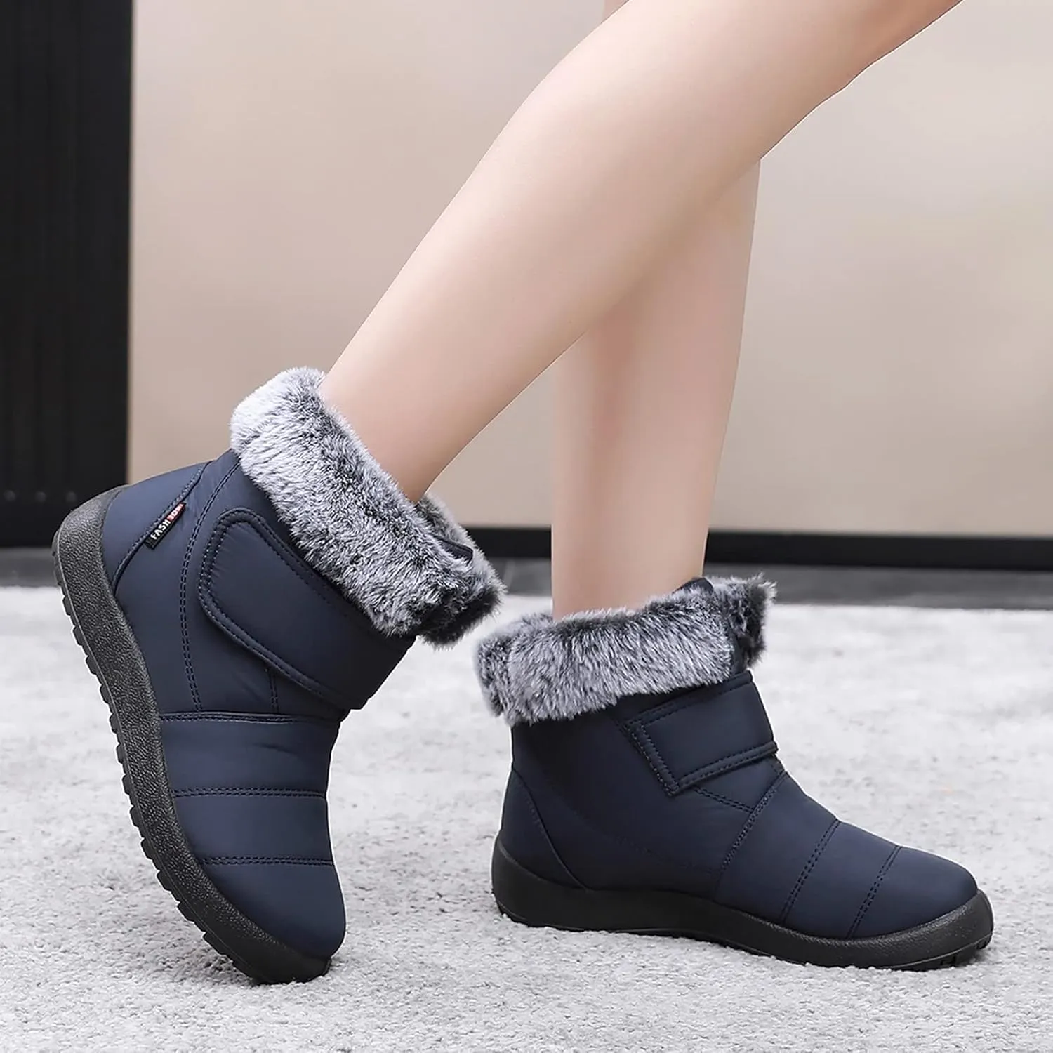 Snow Boots for Women Waterproof Insulated Tall Snow Boots for Women Waterproof 8.5 Winter Waterproof Booties Women Ankle Boots Winter Boots for Women Waterproof Botas De Invierno