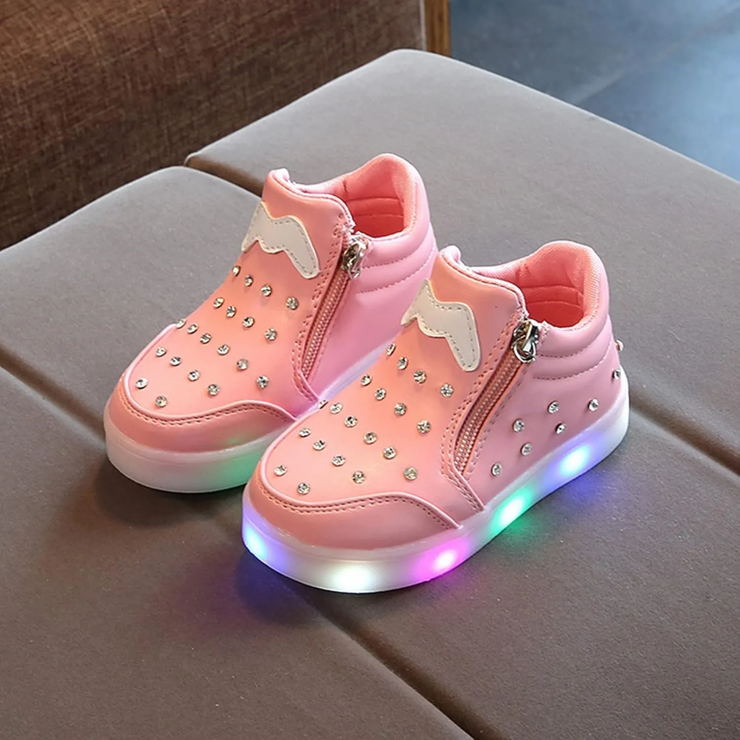 Toddler Boots Girls Boys Winter Boots Cozy Fleece Snow Boots Korean Version Outdoor Warm Shoes with Zipper