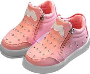 Toddler Boots Girls Boys Winter Boots Cozy Fleece Snow Boots Korean Version Outdoor Warm Shoes with Zipper