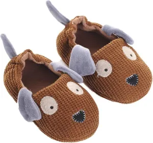 Toddler Boys Girls House Slippers Indoor Home Shoes Kids Puppy Wrapped Root Slippers Baby Soft Slip on Slippers Girls