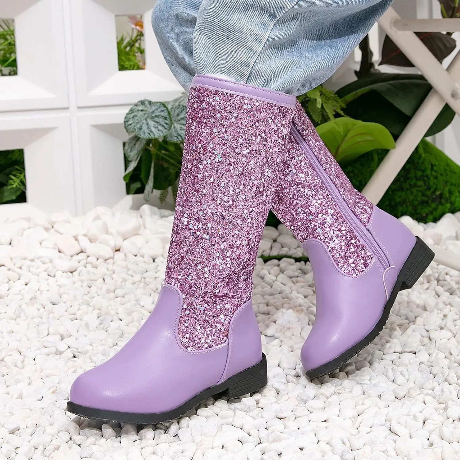 Toddler Girls Cowgirl Boots Western Glitter Cowboy Boot Ankle Boots Little Kids Big Kid Cute Party Birthmen Shoes