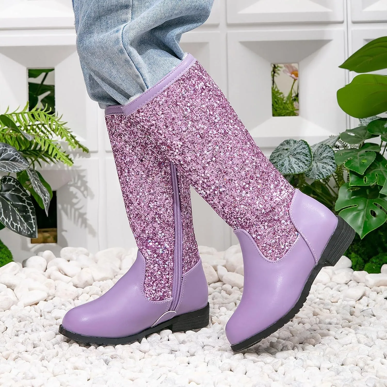 Toddler Girls Cowgirl Boots Western Glitter Cowboy Boot Ankle Boots Little Kids Big Kid Cute Party Birthmen Shoes