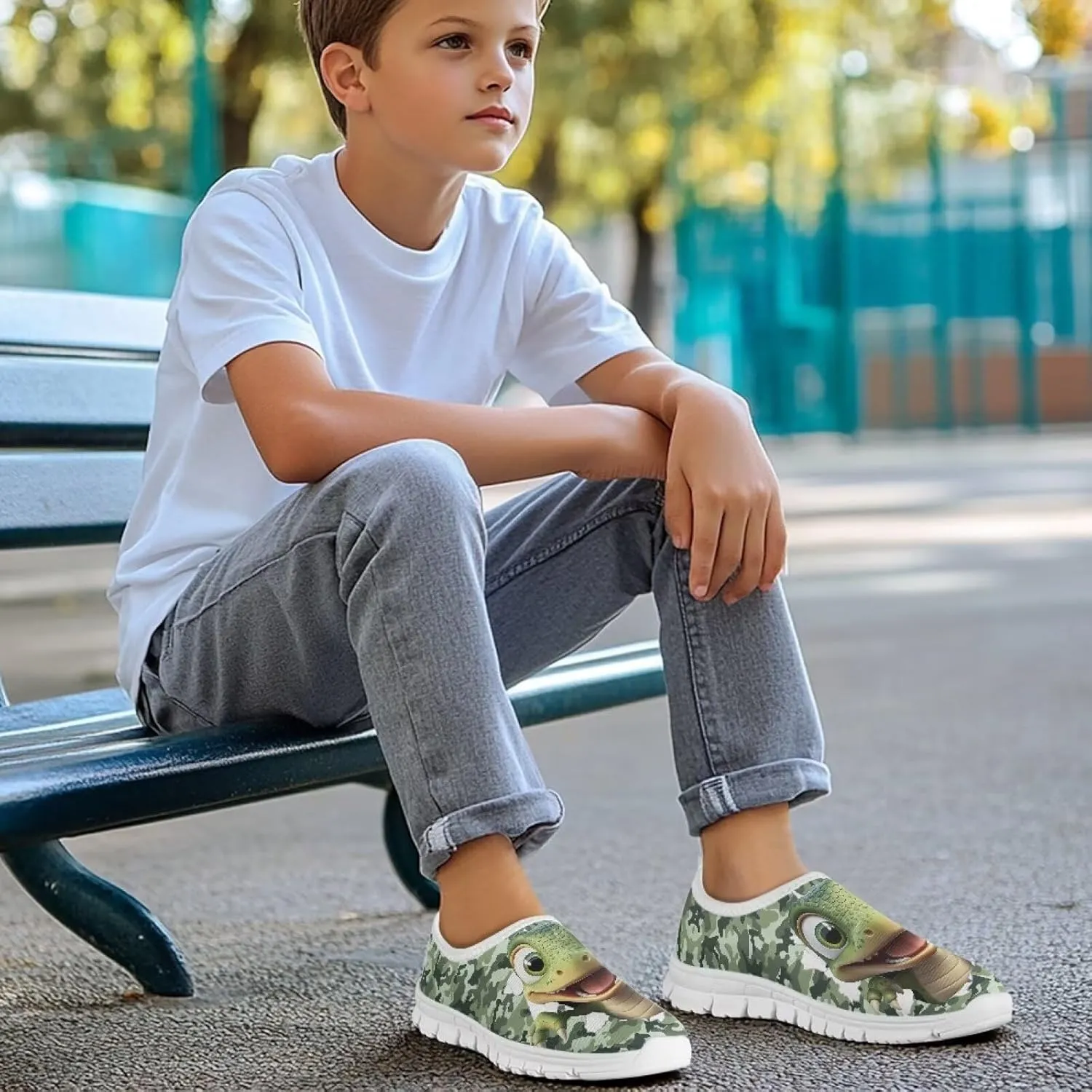 Toddler's Slip-On Low Top Sneakers Walking Casual Soft Hiking Shoes Breathable Lightweight Shoes Flat Shoes Holiday Cycling Shoes US Size 11-15