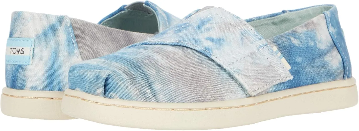 TOMS Alpargata (Toddler/Little Kid) Plant Dyed Grey Multi Tie-Dyed Canvas 4 Toddler M