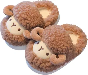Tots Girls Slippers Autumn And Winter Fashion Comfortable Cute Sheep Warm Indoor Non Slip Slippers Cute Girl Slippers