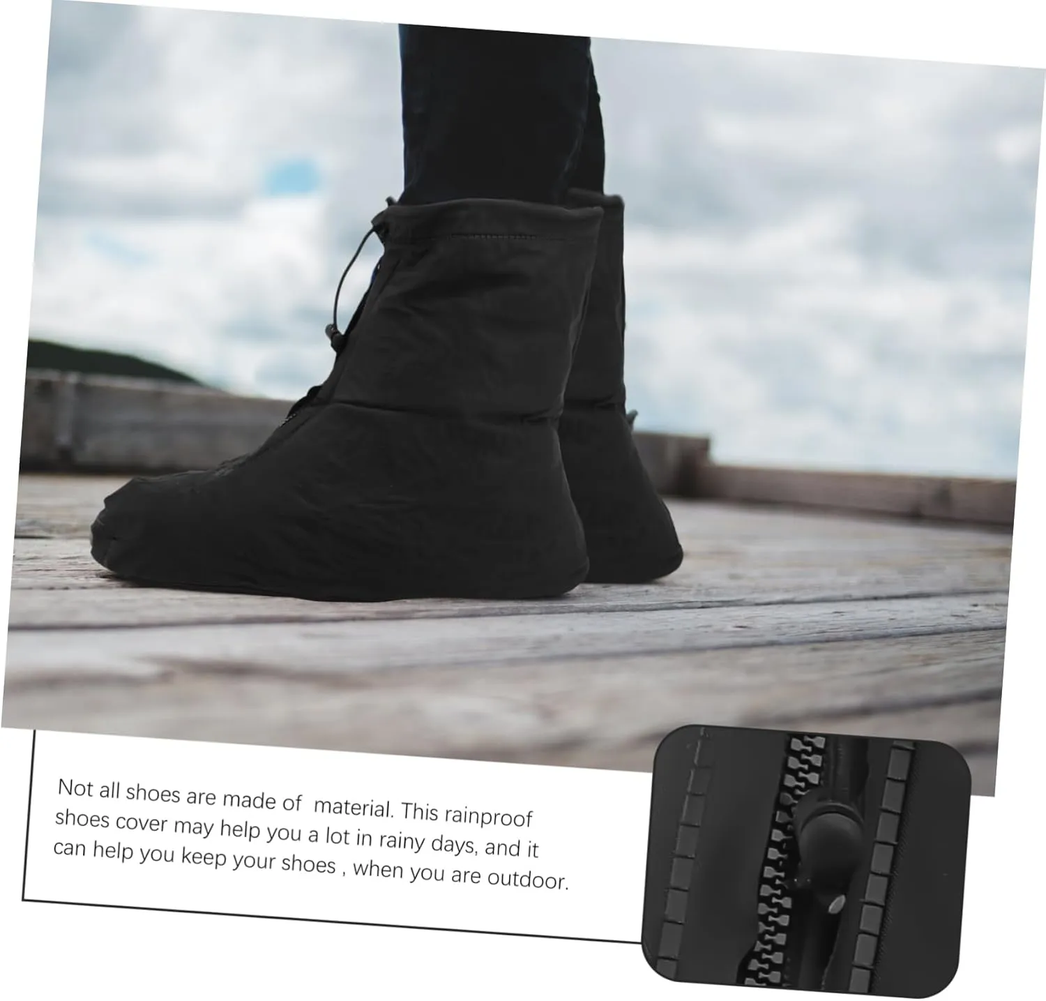 Toyvian Shoe Cover Rain Shoe Waterproof Neoprene Overshoes Shoe Mud Covers Winter Cycling Overshoes Riding