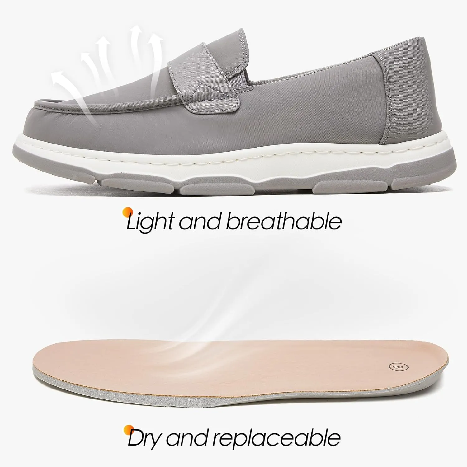 TUOPIN Mens Slip On Shoes,Black Loafers for Men,Canvas Slip On for Men,Casual Comfortable Shoes Fashion Light Weight