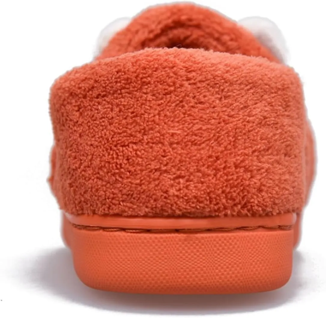Unisex-Child Plush Faux ?????? Slip on House Slippers Boys Girls Cow ??rocodile Style Indoor Holiday Slippers