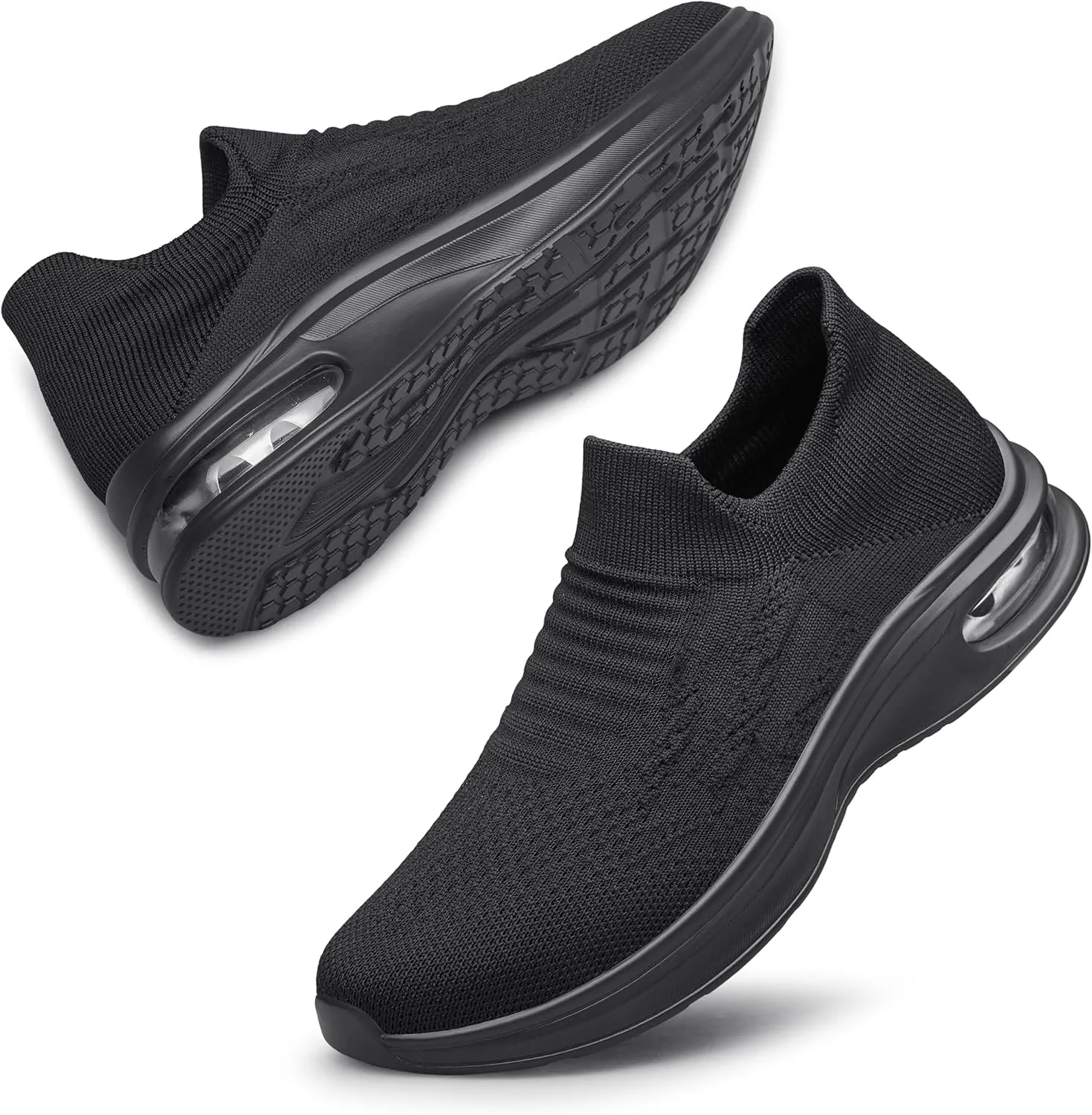 Vidbiv Slip on Shoes for Men, Casual Walking Lightweight Loafers, Breathable Men??s Shoes, Comfortable Hands Free Slip-on Shoes for Work, Traveling