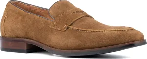 VINTAGE FOUNDRY CO. EST. 2014 Mens Davis Loafer, Square Toe Dress Shoe, Rubber Outsole