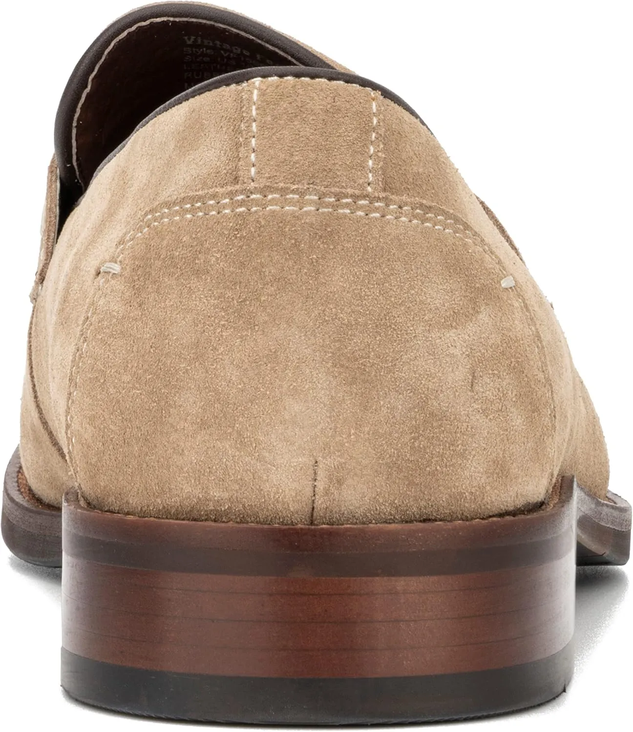 VINTAGE FOUNDRY CO. EST. 2014 Mens Davis Loafer, Square Toe Dress Shoe, Rubber Outsole