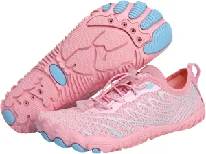 Water Hiking Shoes for Women Men, Unisex Grounded Footwear with Wide Toe Box & Non-Slip, Breathable Quick Dry Aqua Swim Shoes, Barefoot Sneakers for Walking Trail Running Swimming Outdoor