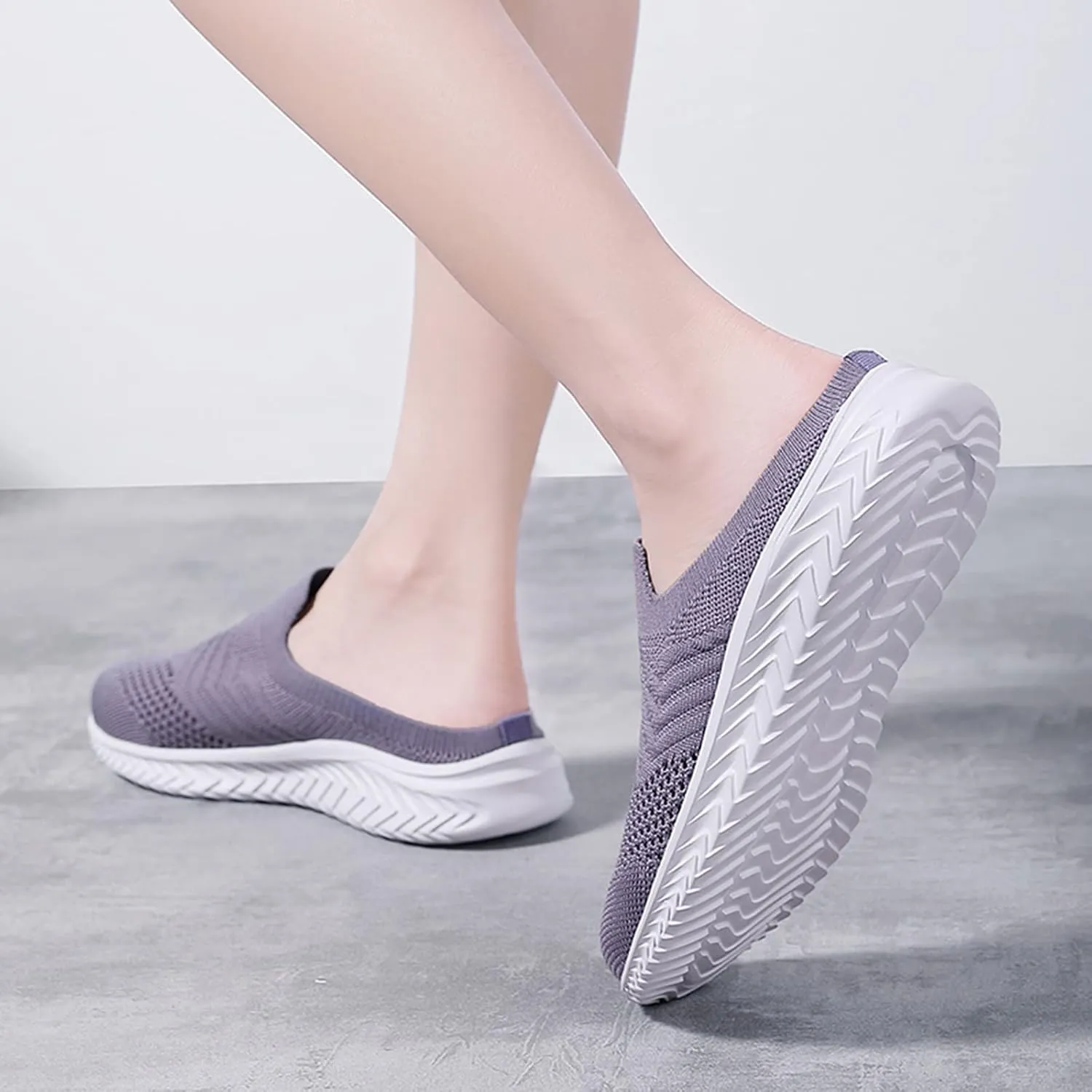 Woman Tennis Shoes Platform Slip On Sport Shoes Lightweight Breathable Mesh Sneakers Comfort Casual Walking Shoes