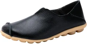 Women's Breathable Comfort Walking Office Flat Loafer Comfort Walking Slip On Flats Shoes Casual Round Toe Moccasins Driving Loafers Lightweight Breathable Comfortable Work Loafer Outdoor Going Out